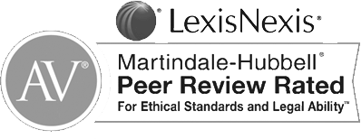 AV | LexisNexis | Martindale-Hubbell | Peer Review Rated For Ethical Standards And Legal Ability